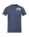 K-way Man T-shirt Slate Blue Size Xxl Cotton In Blue