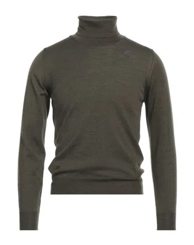 K-way Man Turtleneck Military Green Size S Virgin Wool