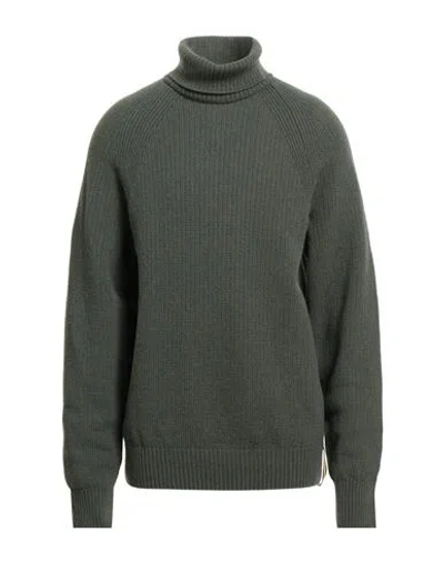 K-way Man Turtleneck Military Green Size Xl Wool In Green
