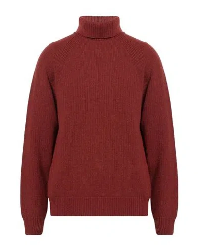 K-way Man Turtleneck Rust Size Xl Wool In Brown