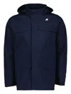 K-way Manphy Bonded Parka In Blue