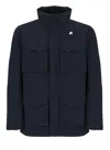K-way Jacket  Men Color Blue In Blue