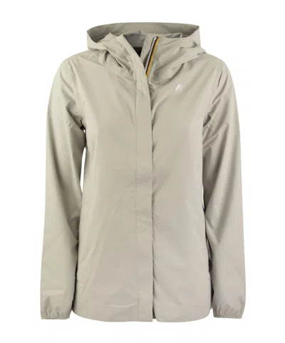 K-way Marguerite Hat Casual Jacket In Ann Beige Lt Silver