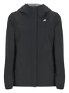 K-way Marguerite Kapuzenjacke Mit Reissverschluss In Black
