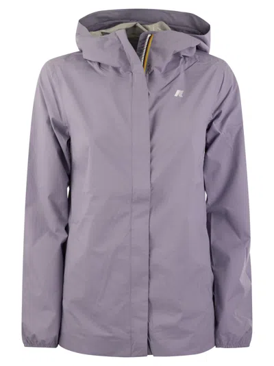 K-way K Way Marguerite Stretch Hooded Jacket In Glycine