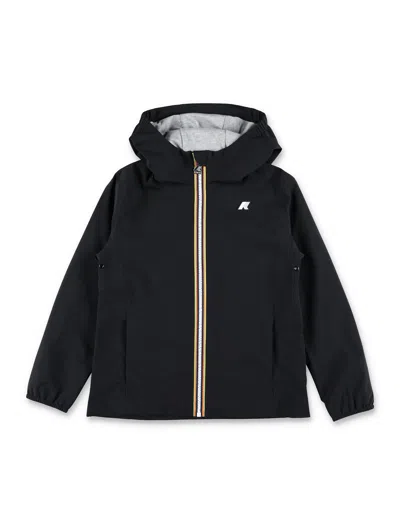 K-way Marguerite Waterproof Jacket For Kids In Black