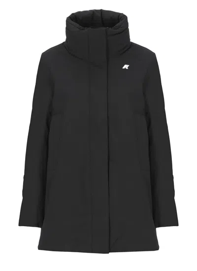 K-way K Way Mathiel Bonded Hooded Jacket In Black