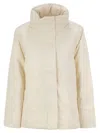 K-way Giubbino Marla St Warm Beige Cashmere In White Gardenia