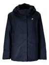 K-way Marlette Hooded Waterproof Jacket In Blue