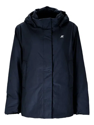 K-way Marlette Hooded Waterproof Jacket In Blue