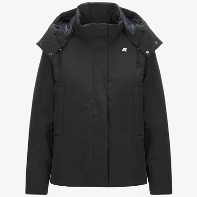 K-way Marlette Soft Touch Marmotta In Black