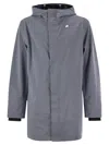 K-way K Way Marlyn Bonded Waterproof Jacket With Hood In Grey