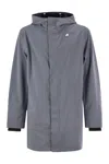 K-way K Way Marlyn Bonded Waterproof Jacket With Hood In Grey