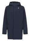 K-way Coat Blue In Blue