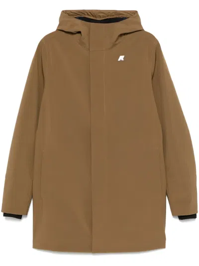 K-way Marlyn Bonded Jacket In Brown