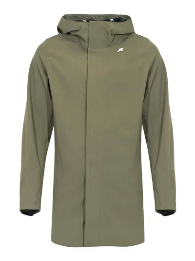 K-way Marlyn Bonded Long Jacket In Multi