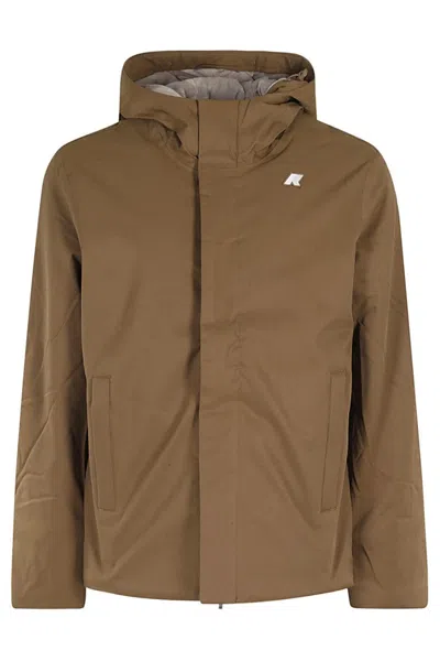 K-way Marmot Jacko Twill Jacket In Brown