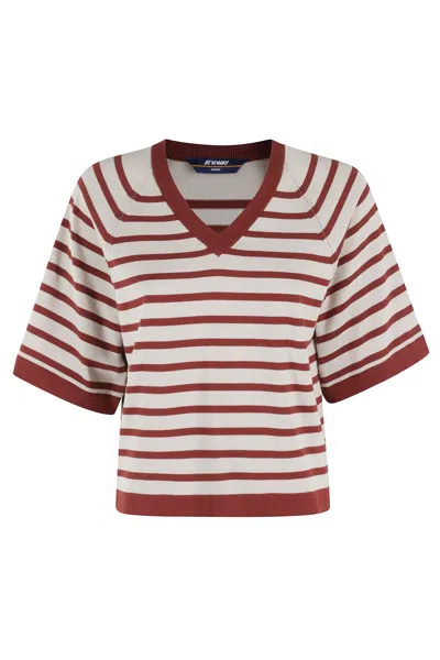 K-way V-neck Sweater In Multi