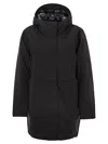 K-way K Way Mathiel Bonded Hooded Jacket In Black