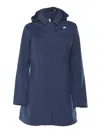 K-way Coat  Woman Color Blue In Blue
