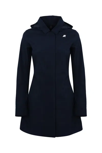 K-way Mathy Bonded Jacket In Blue
