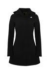 K-way Mathy Bonded Jacket In Black Blue