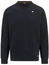 K-way K Way Medina Cotton Blend Crewneck Sweatshirt In Black