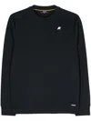 K-way K Way Medina Cotton Blend Crewneck Sweatshirt In Blue