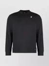 K-way K Way Medina Cotton Blend Crewneck Sweatshirt In Black