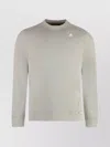 K-way Medine Logo Crew Neck Sweatshirt In Neutral