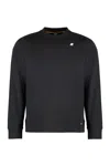 K-way K Way Medina Cotton Blend Crewneck Sweatshirt In Black