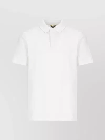 K-way Men Collared Shirt Short Sleeves In Neutral