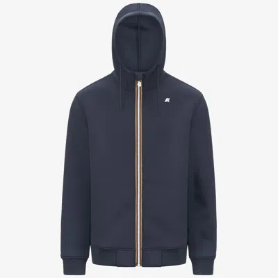 K-way Men's Sweatshirt  Rainer Spacer K2141dw-550 Blue Air Force