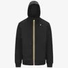 K-way Men's Sweatshirt  Rainer Spacer K2141dw-usy Black As Well In Black