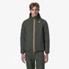 K-way Men's Vest Intermedia Calda Unisex Green Dark With Recycled Materials K61273w In Green