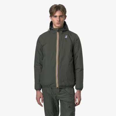 K-way Men's Vest Intermedia Calda Unisex Green Dark With Recycled Materials K61273w