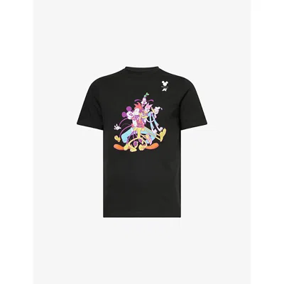 K-way Mens K Way Disney Band  Printed Cotton T-shirt In Multi