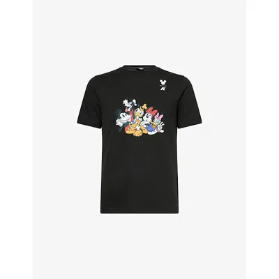 K-way Mens K Way Disney Mickey Friends Printed Cotton T-shirt In Multi