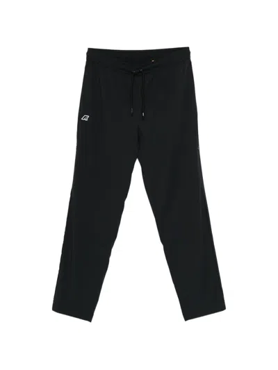 K-way Merager Travel Drawstring Trousers In Black