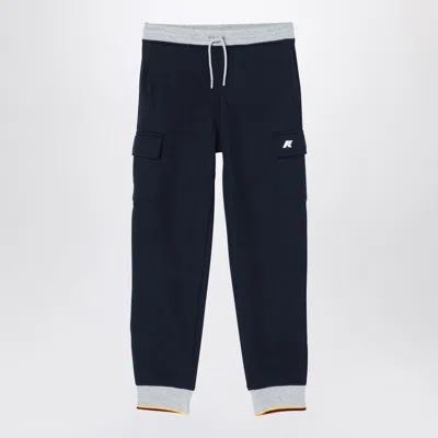 K-WAY MICK STRIPES BLUE JOGGING TROUSERS