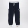 K-way Mick Stripes Blue Jogging Trousers In Blue