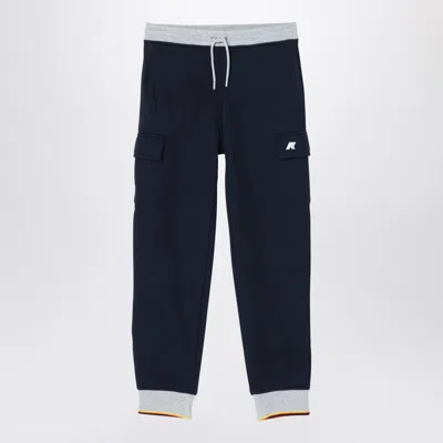 K-way Kids' Mick Stripes Blue Jogging Trousers