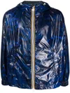 K-way Navy Blue Claudey Hooded Jacket In Navy Blue