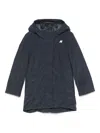 K-way P. Denise Soft Touch Marmotta Jacket In Blue