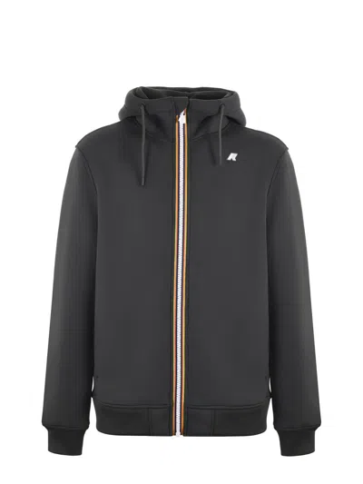 K-way Neoprene Sweatshirt In Gray