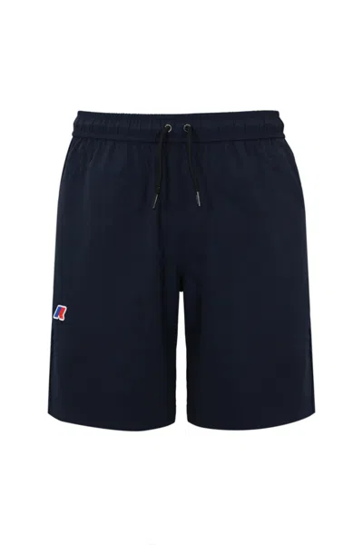 K-way Nesty Travel Nylon Shorts In Blue Depth