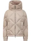 K-way Hooded Down Jacket In Neutrals