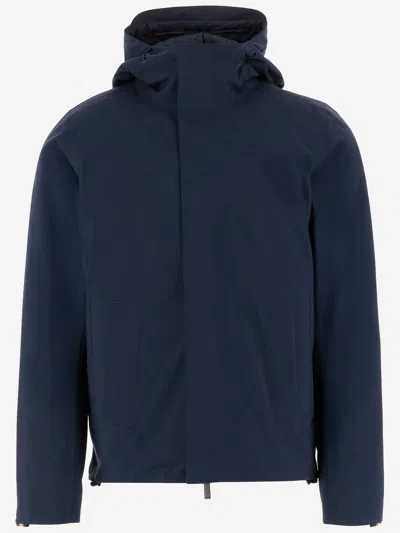 K-way Nylon Bonded Jacket In Blue