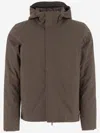 K-way High-collar Adjustable-hood Coat In Brown
