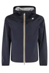 K-way K Way Jack Reversible Hooded Down Jacket In Blue